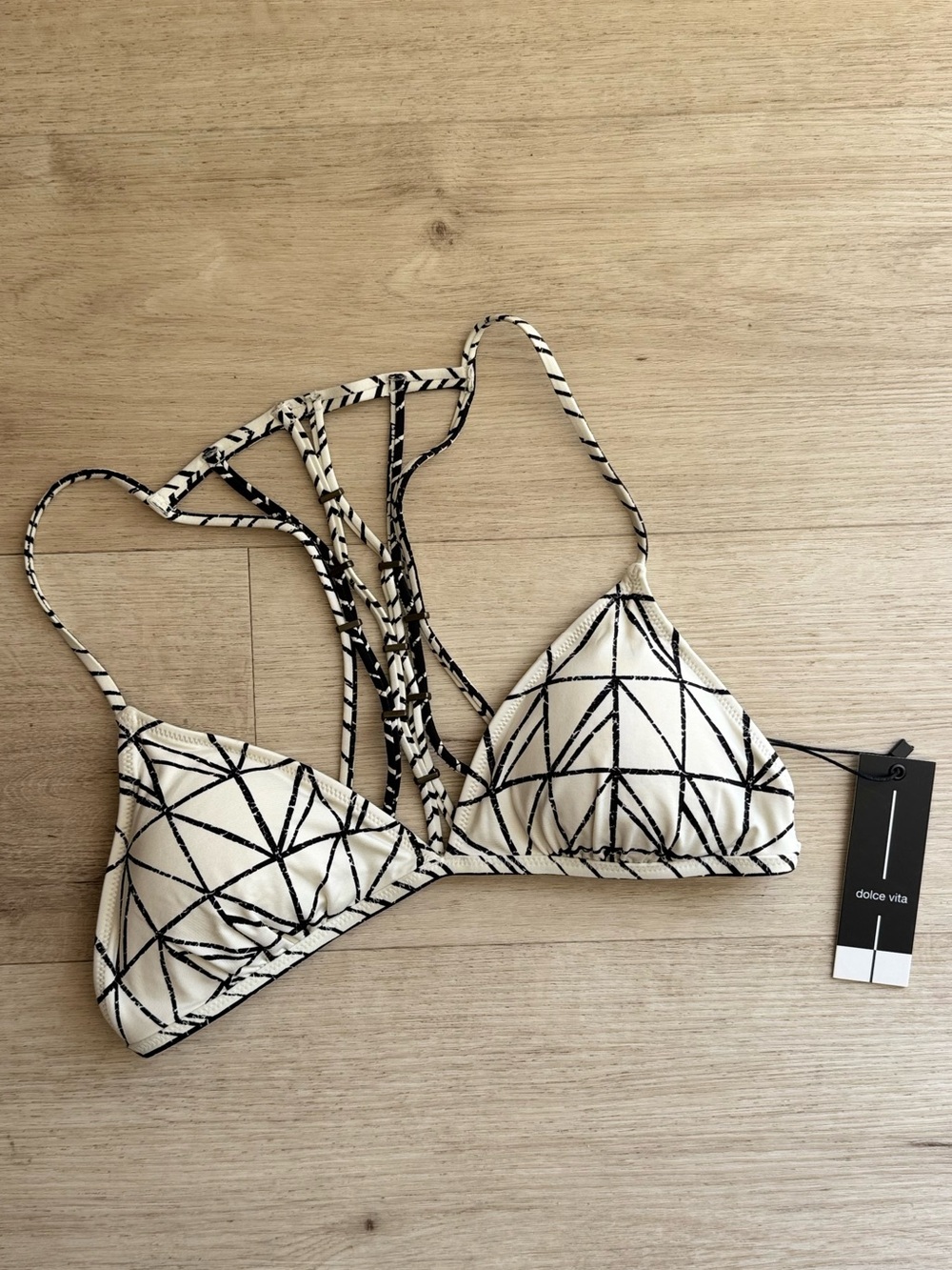 Dolce Vita Rough & Tumble Geometric Bikini Top